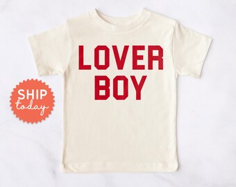 Lover Boy Toddler Shirt, Toddler Boy Valentine T-Shirt, Kids Vday Gift, Holiday Toddler Tees, (BC-VAL10)