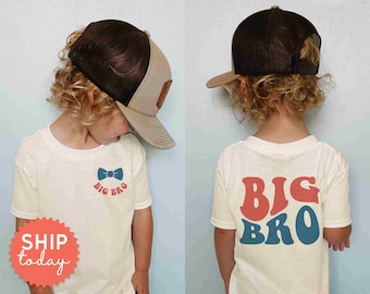 Big Bro shirt, Big Brother als peuteroutfit, nieuwe broer cadeau voor Big Bro, gepromoveerd tot Big Bro kleding, (FBC-FAM9), Onesies® merk