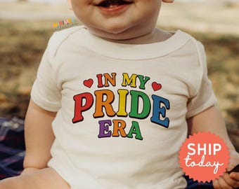 Rainbow Pride Baby Onesies® Brand In My Pride Era | LGBTQ Baby Clothes | Pride Month Outfit | Baby Shower Gift (BC-PRI117)