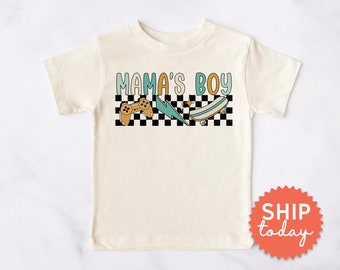 Mama's Boy Shirt, Toddler Boy Apparel, Boy Skateboard Tees, Cute Gift For Kids, Toddler Family Outfit, (BC-FAM138)