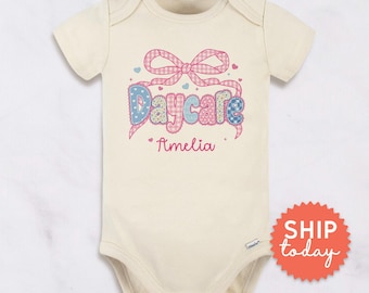 Personalized Daycare Onesies® Brand for Baby Girl | Custom Name Bodysuit(BC-SCH193)