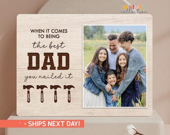 Funny Father's Day Gift with Names |Personalized Dad Photo Frame | Dad Birthday Keepsake (PS-DAD63)