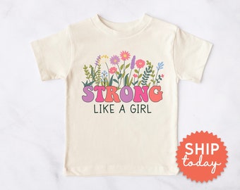 Feminist Wildflower Kids Shirt, Toddler Feminist Shirt, Little Feminist, Feminism Kids Shirt, Floral Toddler Tees, (BC-WOM48)