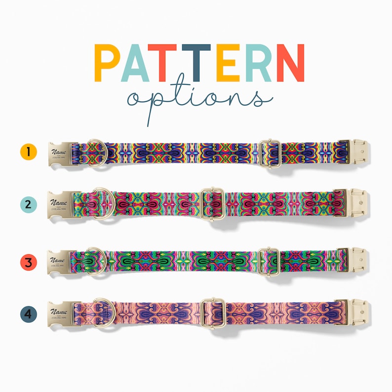 a set of three colorful watch straps on a white background