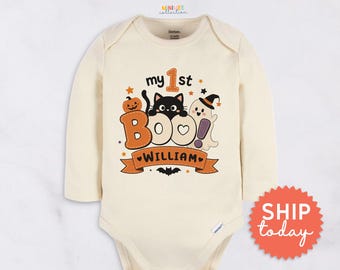 Baby First Halloween Onesies® Brand - Personalized Halloween Bodysuit - First Halloween Baby Outfit(BC-HAL173)