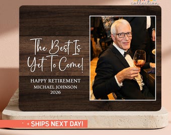 Custom Retirement Keepsake Photo Board, Personalized Retirement Gift Picture Frame(PS-RET2)