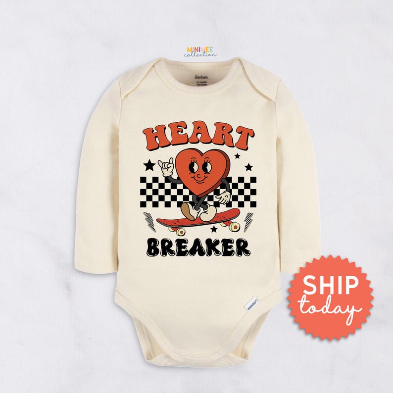 Heart Breaker Toddler T-shirt, Happy Valentine’s Day Shirt, Valentines Kids Gift, Shirt for Kids, (BC-VAL90) image 2