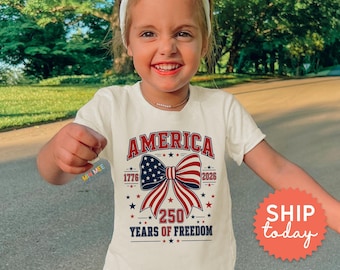 Vintage USA Kid Shirt | Patriotic Toddler Tshirt Fourth of July | Red White Blue America Toddler Shirt EST 1776(BC-JUL36)