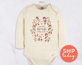 Silly Goose Baby Onesies® Brand, Funny Baby Bodysuit Gender Neutral Baby Shower Gift(BC-TRE261)