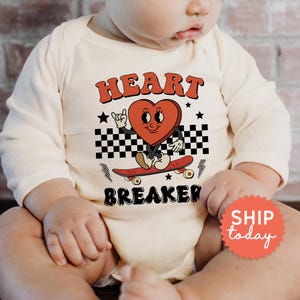 Heart Breaker Toddler T-shirt, Happy Valentine’s Day Shirt, Valentines Kids Gift, Shirt for Kids, (BC-VAL90) image 4