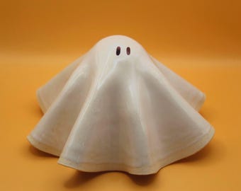 Handmade Pottery | Ceramic Ghost Figurine, Seasonal Halloween Home Decor