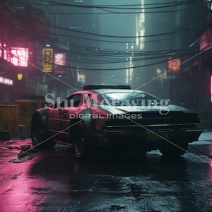 Neon Metropolis Original Digital Artwork