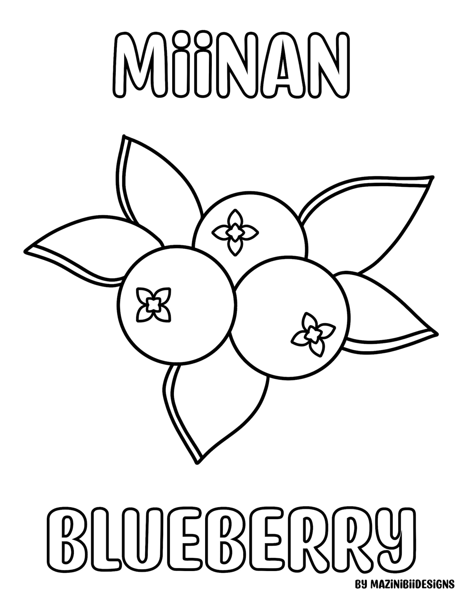 Printable Ojibwe Floral Coloring Pages by Mazinibiidesigns 5 Pages