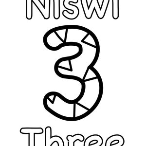 Printable Ojibwe Number Coloring Pages Numbers 1-5 by Mazinibiidesigns ...