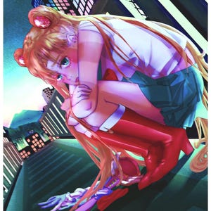 11 &quot;x 14&quot; Sailor Moon Poster - Mattes oder Holografisches Finish