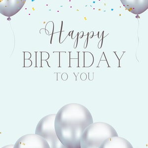 PRINTABLE Birthday Greeting Card Birthday Printable Card - Etsy