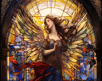 Stained glass tapestry on sale