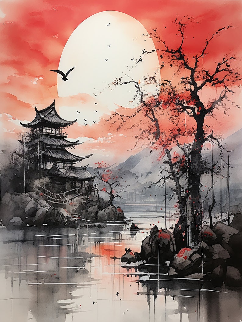 suibokuga-sumi-e-watercolor-traditional-japanese-chinese-art-tapestry