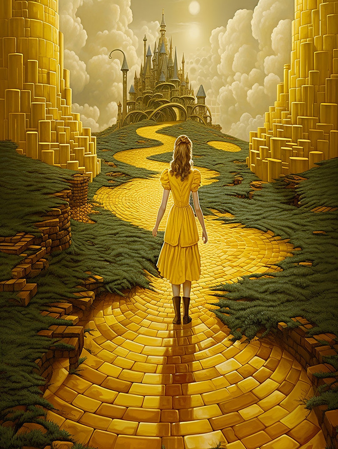 Wizard of Oz Yellow Brick Road Tapestry - Etsy