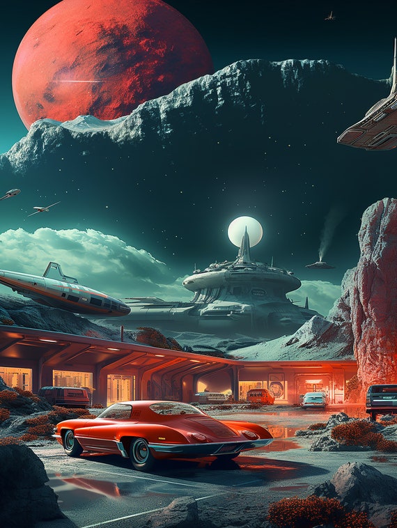 Huge Retro Sci-fi Tapestry Collection 1 | Art, Retro, Vintage