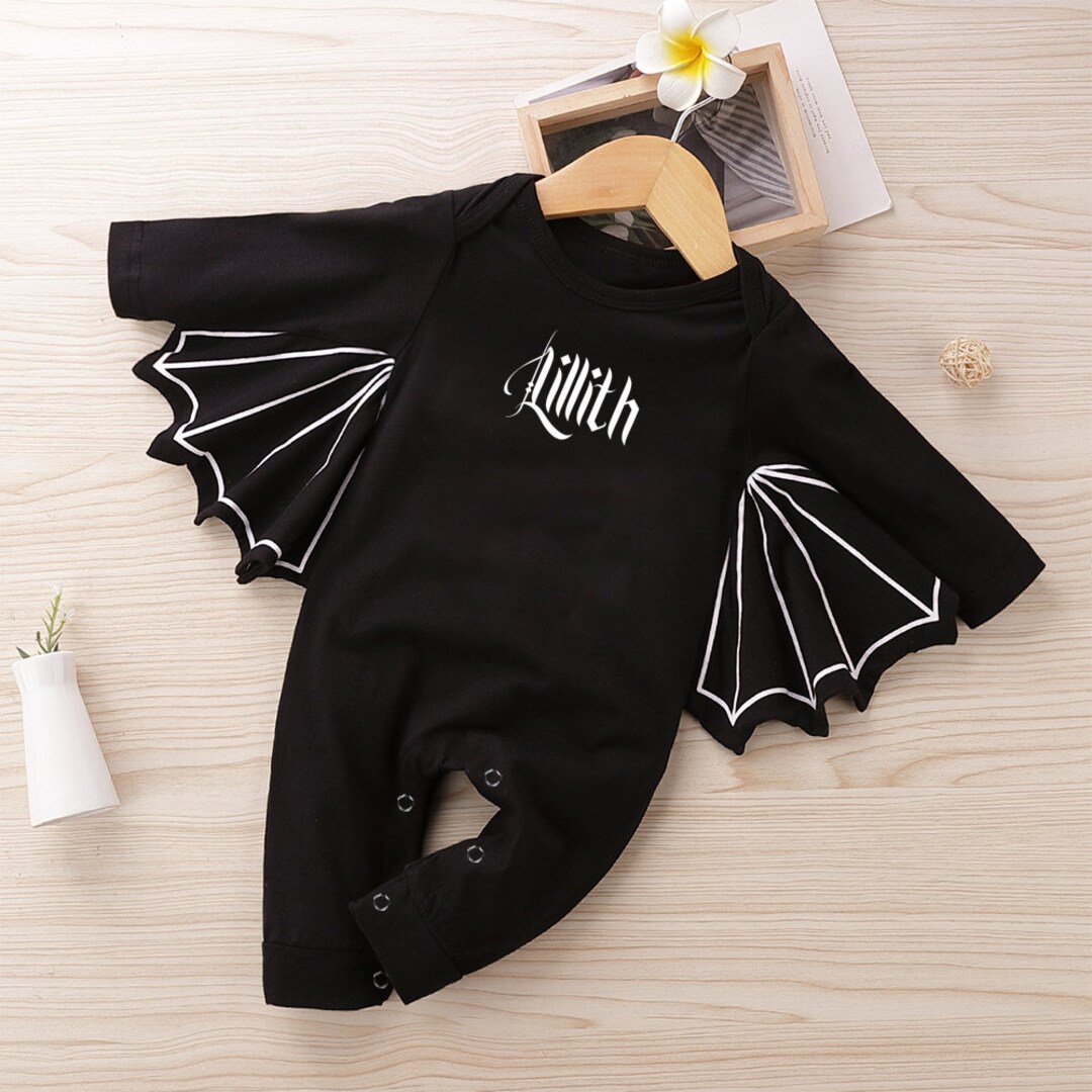 Baby Bat Costume Set – Black Cloak Romper, Pants & Hat, 12-18 Months, Halloween & Cosplay