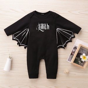 Baby Bat Costume Set – Black Cloak Romper, Pants & Hat, 12-18 Months, Halloween & Cosplay