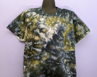 Ice Cube Tie Dye / Stone Wash T-Shirt Black Men's Size XL