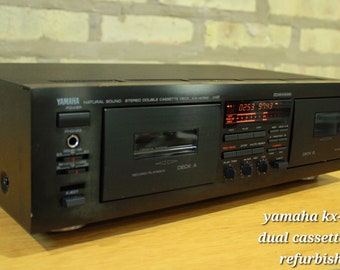 Yamaha kx-w362 HI-FI dual cassette deck  fully functional Refurbished