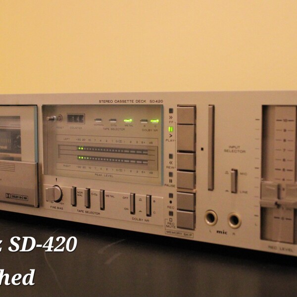 Marantz SD420 Stereo Kassettendeck Servied Getestet Voll funktionsfähig Exce ...