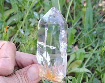 Optical Himalayan Hashupi Cathedral Quartz Crystal_74gr