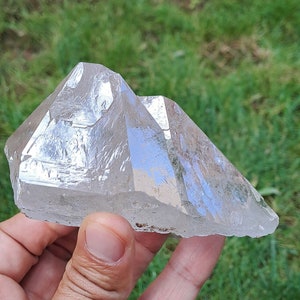 Himalayan Smoky Quartz Crystal, Record Keeper, Doorway, Self Healed and Rainbows W\ Golden Inclusions_334gr