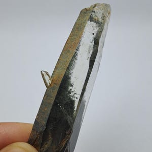 Lemurian Ganesh Himal Quartz Crystal Self Healed w\ Green Chlorite & White Rutiles Inclusion \ Himalayan Quartz Crystal_35gr