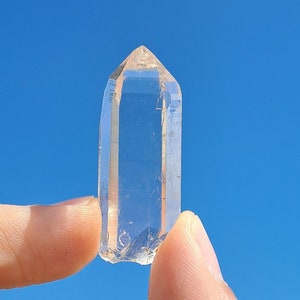 Optical Himalayan Hashupi Quartz Crystal Isis Face Window w\ Future Time Link_12gr