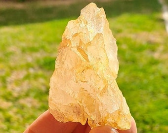 Golden Healer Himalayan Elestial Quartz Crystal w\ Rainbows_60gr