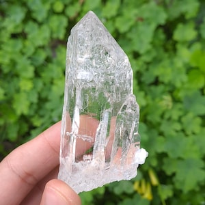 Optical Himalayan Hashupi Cathedral Quartz Crystal l Self Healed l Record Keeper w\ Rainbows_99gr