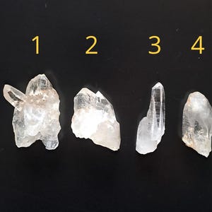 Lot of 4 High Ganesh Himal Quartz Crystal_78gr \ Himalayan Quartz Crystal