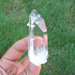 Optical Lemurian Quartz Crystal w\ Future Time Link, Barnacle Crystals & Rainbows, Peña Blanca, Colombia_44gr