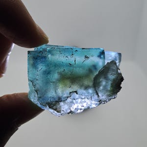 Green Okorusu Fluorite w\ Yellow Core_46gr