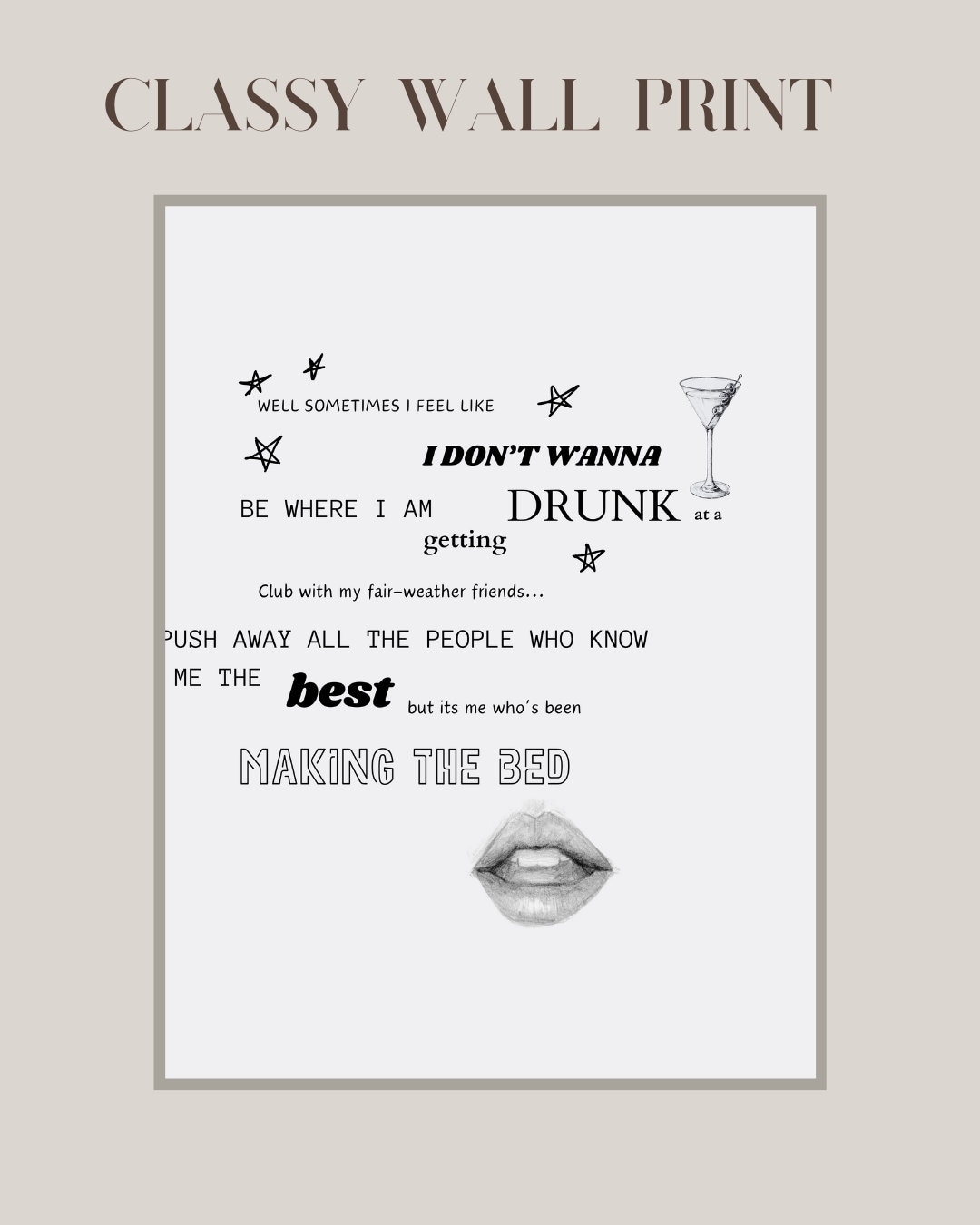 Aesthetic Wall Art Print & Printable Fancy Wall Decor for Any - Etsy