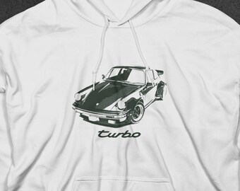 Vintage 911 Turbo Hoodie, 90's Racing Streetwear | Heavy Blend Pullover