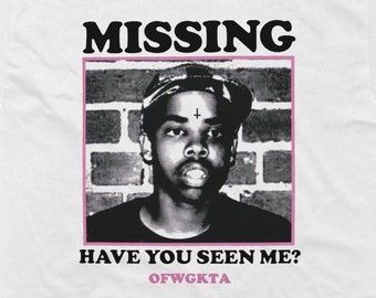 Earl Sweatshirt Missing Have You Seen Me T-Shirt | Heavy Cotton Tee