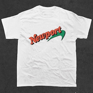 Vintage Newport Cigarettes T-Shirt, 90's Promo Tee, Vintage Smoker Shirt, Tobacco Lover Gift