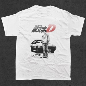 Initial D 1st Volume T-Shirt, 90&#39;s Anime T-Shirt, Car Shirt, Gifts for Him
