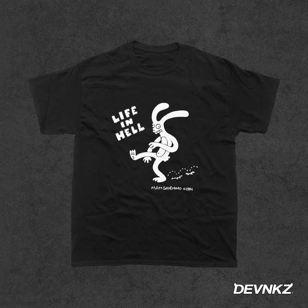 Vintage Life in Hell T-shirt, 80's Comic Shirt - Etsy