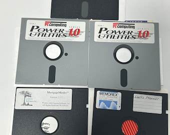 1990er Jahre PC EDV - PC Quellen - hypothekarisch achter Lottoprophet 5.25 Floppy Disketten