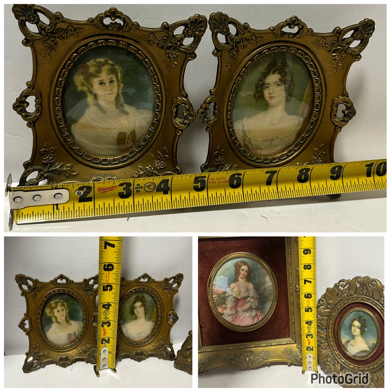 4 Vintage Cameo Creations Portraits Etsy