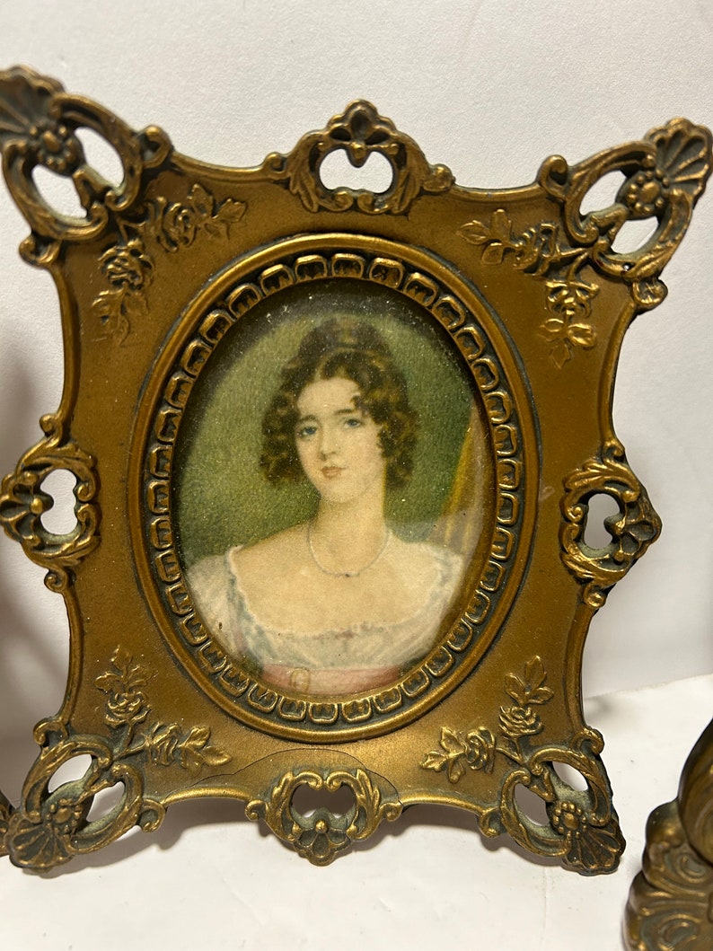 4 Vintage Cameo Creations Portraits Etsy