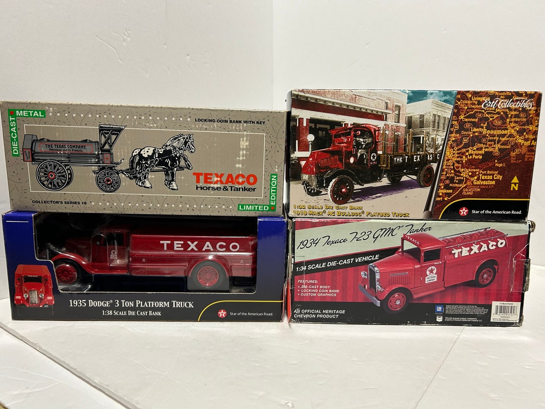 4 Texaco Die Cast Fuel Haulers Etsy