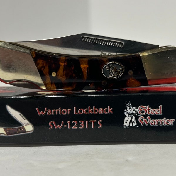 Steel Warrior by Frost Cutlery Warrior Lockback SW-1231TS Pocket Knife