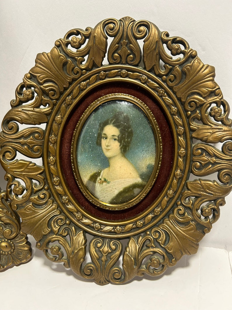 4 Vintage Cameo Creations Portraits Etsy